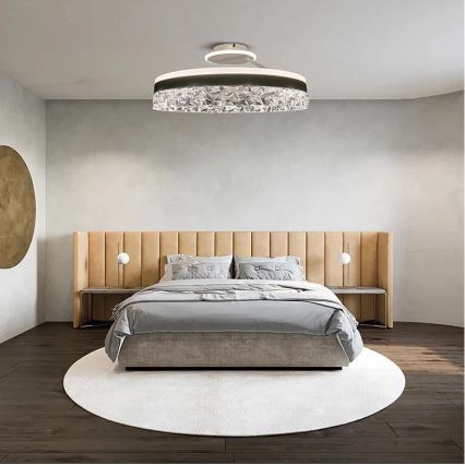 Dimbar LED ytmonterad ljuskrona LED/86W/230V 3000-6500K vit + fjärrkontroll
