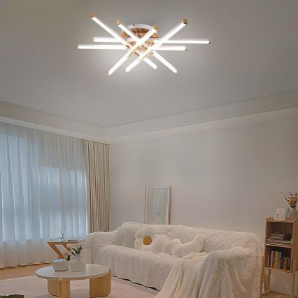 Dimbar LED ytmonterad ljuskrona LED/90W/230V 3000-6500K + fjärrkontroll