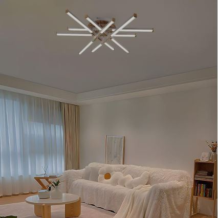 Dimbar LED ytmonterad ljuskrona LED/90W/230V 3000-6500K + fjärrkontroll