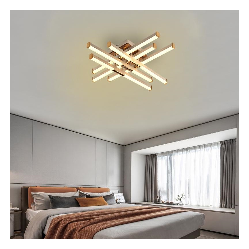 Dimbar LED ytmonterad ljuskrona LED/90W/230V 3000-6500K + fjärrkontroll