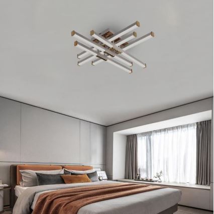 Dimbar LED ytmonterad ljuskrona LED/90W/230V 3000-6500K + fjärrkontroll