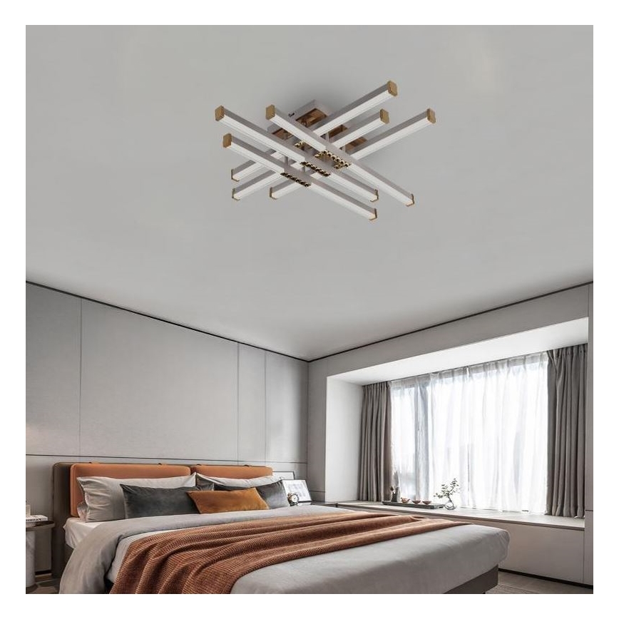 Dimbar LED ytmonterad ljuskrona LED/90W/230V 3000-6500K + fjärrkontroll