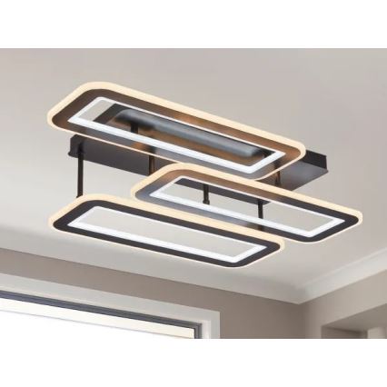 Dimbar LED ytmonterad ljuskrona LED/90W/230V 3000-6500K + fjärrkontroll