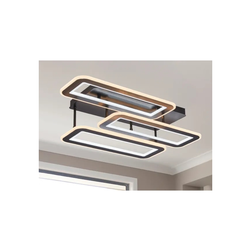 Dimbar LED ytmonterad ljuskrona LED/90W/230V 3000-6500K + fjärrkontroll