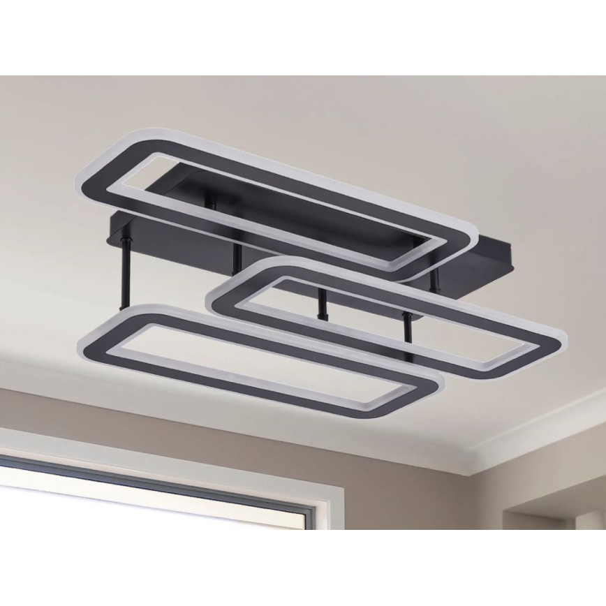 Dimbar LED ytmonterad ljuskrona LED/90W/230V 3000-6500K + fjärrkontroll