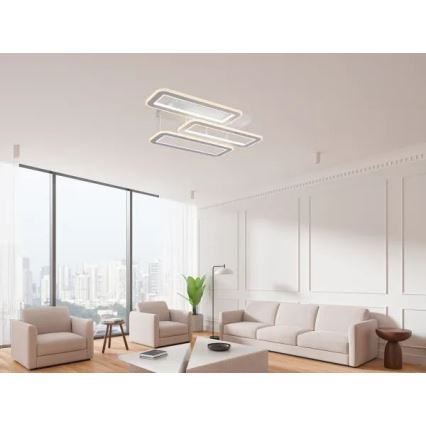 Dimbar LED ytmonterad ljuskrona LED/90W/230V 3000-6500K + fjärrkontroll