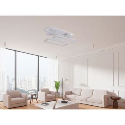 Dimbar LED ytmonterad ljuskrona LED/90W/230V 3000-6500K + fjärrkontroll