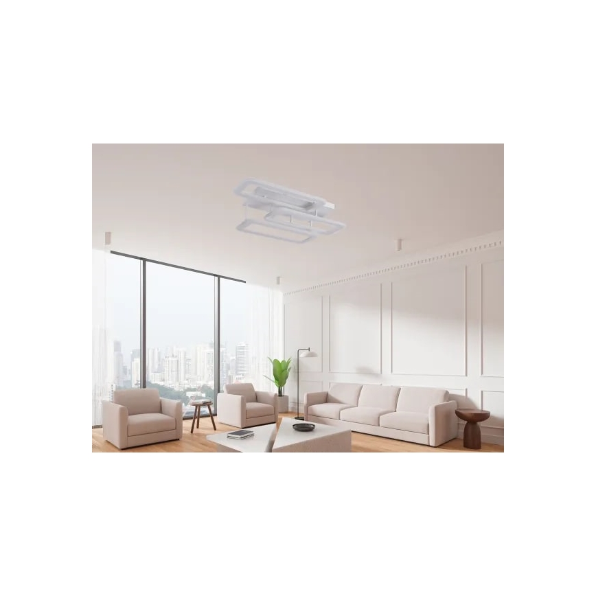 Dimbar LED ytmonterad ljuskrona LED/90W/230V 3000-6500K + fjärrkontroll