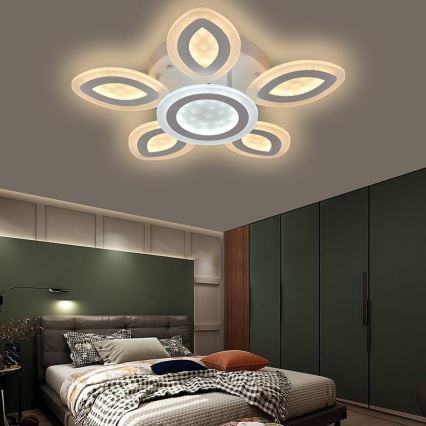 Dimbar LED ytmonterad ljuskrona LED/95W/230V 3000-6500K + fjärrkontroll