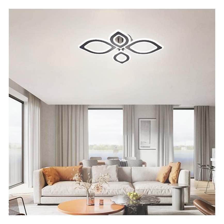 Dimbar LED ytmonterad ljuskrona LED/95W/230V 3000-6500K + fjärrkontroll