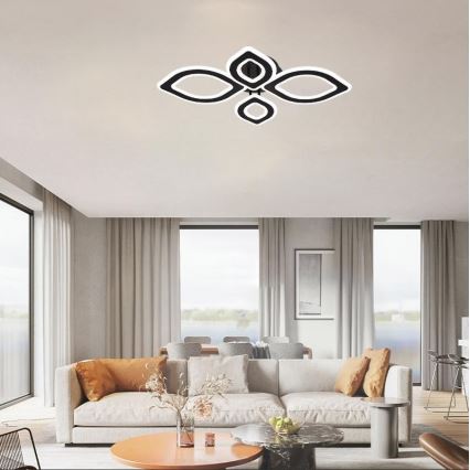 Dimbar LED ytmonterad ljuskrona LED/95W/230V 3000-6500K + fjärrkontroll