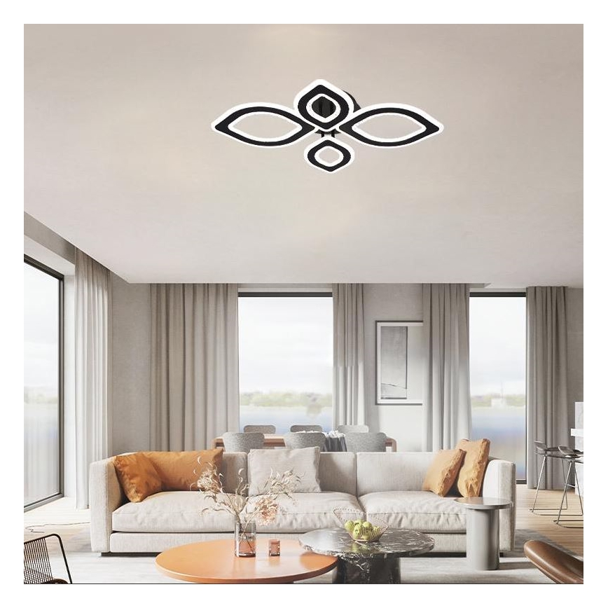 Dimbar LED ytmonterad ljuskrona LED/95W/230V 3000-6500K + fjärrkontroll