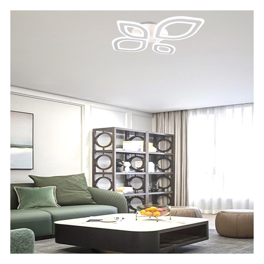Dimbar LED ytmonterad ljuskrona LED/95W/230V 3000-6500K + fjärrkontroll