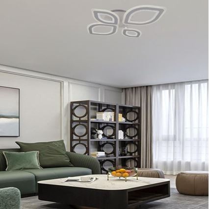 Dimbar LED ytmonterad ljuskrona LED/95W/230V 3000-6500K + fjärrkontroll