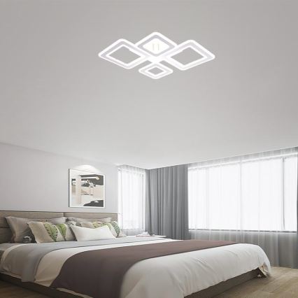 Dimbar LED ytmonterad ljuskrona LED/95W/230V 3000-6500K + fjärrkontroll