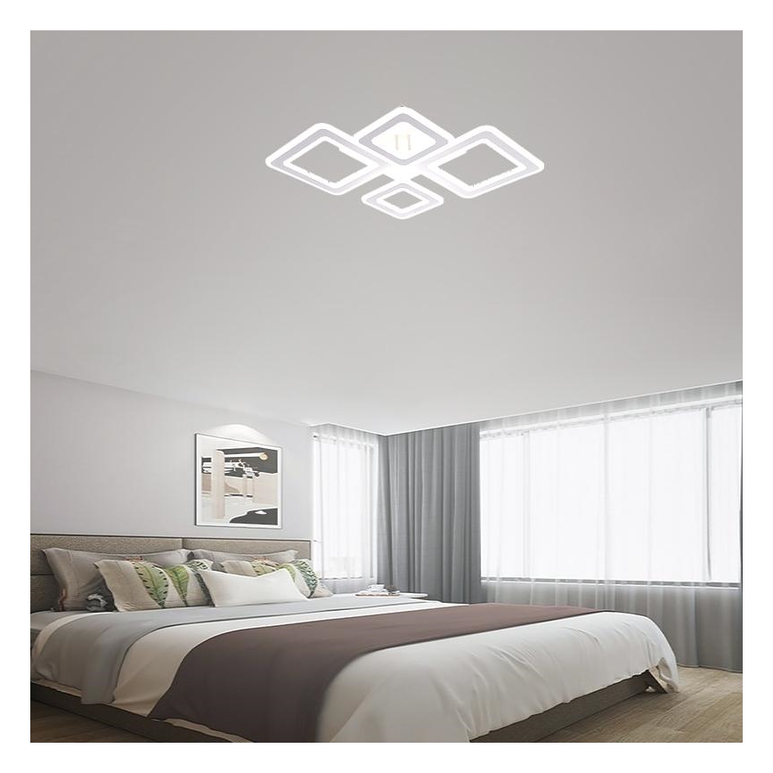 Dimbar LED ytmonterad ljuskrona LED/95W/230V 3000-6500K + fjärrkontroll