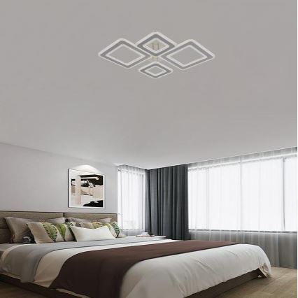 Dimbar LED ytmonterad ljuskrona LED/95W/230V 3000-6500K + fjärrkontroll