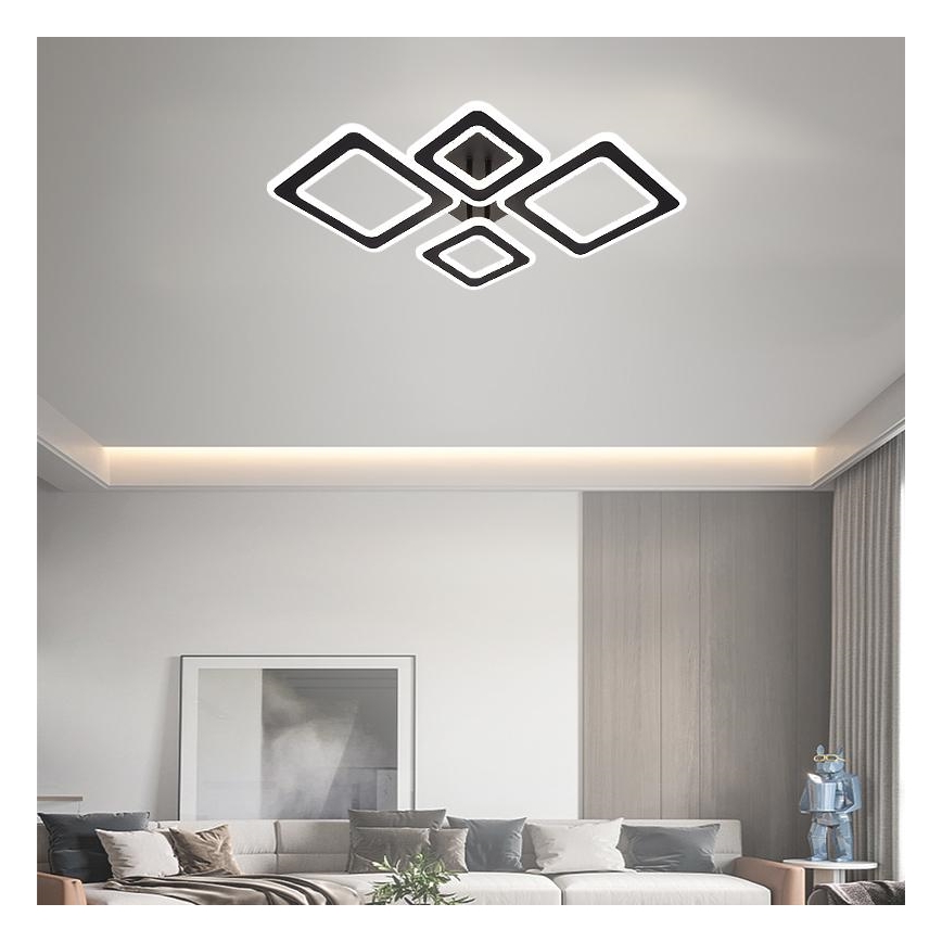 Dimbar LED ytmonterad ljuskrona LED/95W/230V 3000-6500K + fjärrkontroll