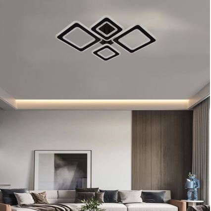 Dimbar LED ytmonterad ljuskrona LED/95W/230V 3000-6500K + fjärrkontroll