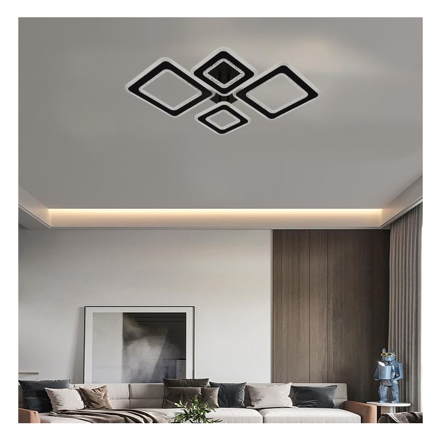Dimbar LED ytmonterad ljuskrona LED/95W/230V 3000-6500K + fjärrkontroll