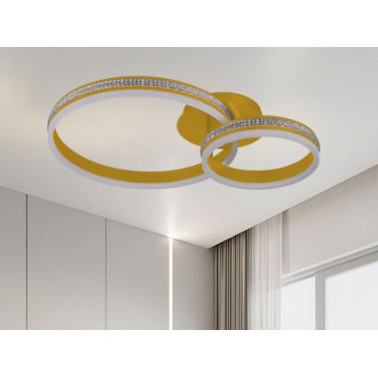 Dimbar LED-ytmonterad taklampa, 110 W, 230 V, 3000–6500 K – med fjärrkontroll