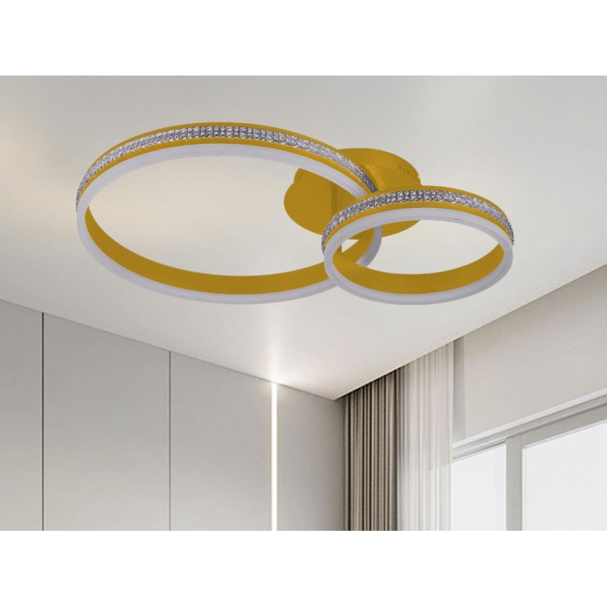 Dimbar LED-ytmonterad taklampa, 110 W, 230 V, 3000–6500 K – med fjärrkontroll