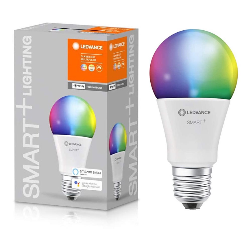 Dimbar RGBW LED-lampa SMART+ E27/9,5W/230V 2700K-6500K - Ledvance