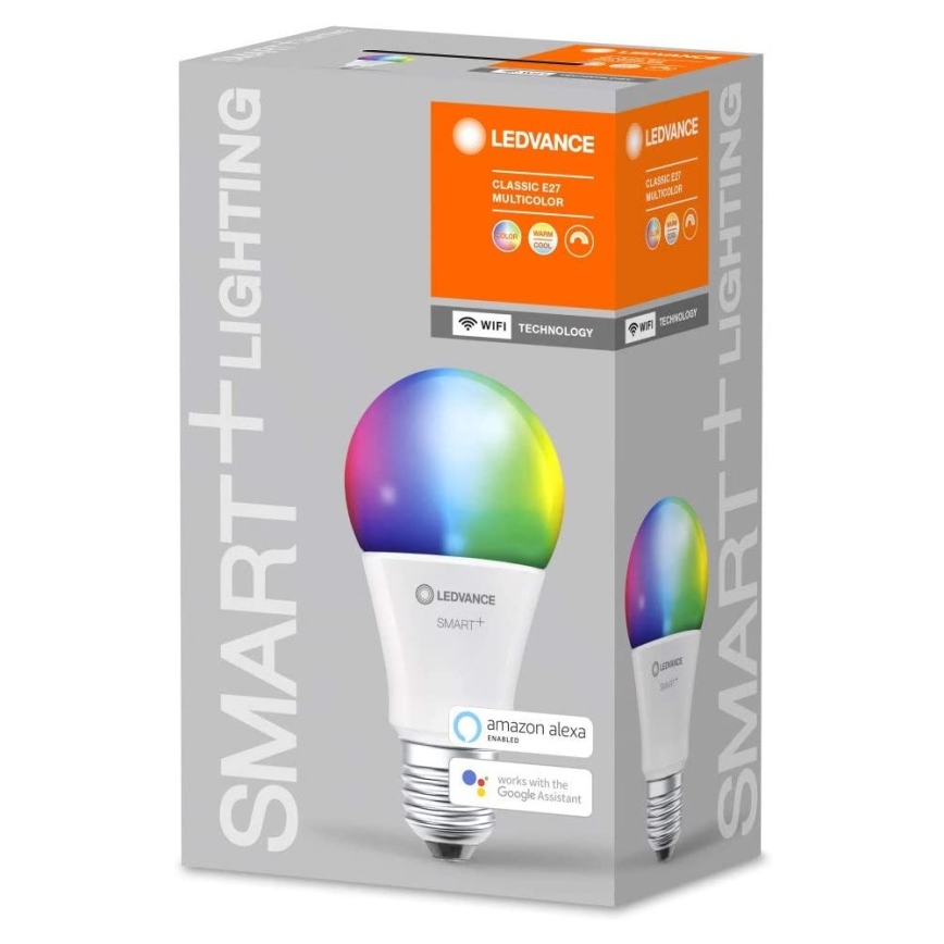 Dimbar RGBW LED-lampa SMART+ E27/9W/230V 2700K-6500K - Ledvance