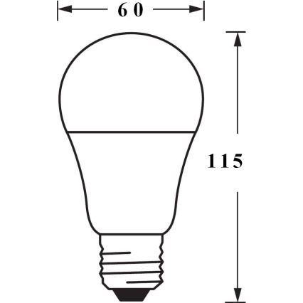 Dimbar RGBW LED-lampa SMART+ E27/9W/230V 2700K-6500K - Ledvance
