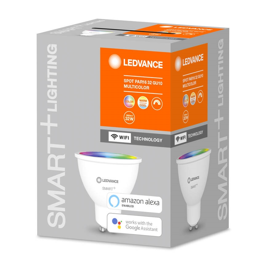 Dimbar RGBW LED-lampa SMART+ GU10/5W/230V 2700K-6500K - Ledvance