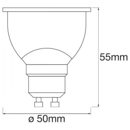 Dimbar RGBW LED-lampa SMART+ GU10/5W/230V 2700K-6500K - Ledvance