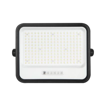 Dimbar LED-solcellsreflektor LED/400W/3,2V 2000-8000K IP65 20000 mAh svart + fjärrkontroll
