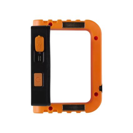 Dimbart LED-solcellsreflektor 10W/5V USB 6500K IP44 1800 mAh