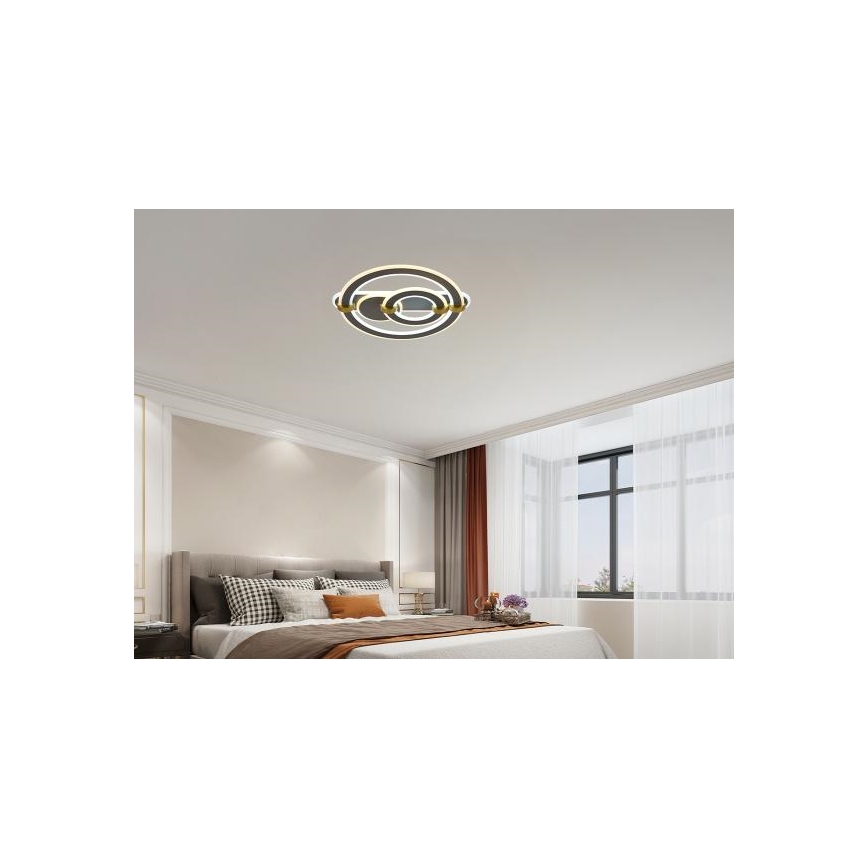 Dimbart LED-takarmatur 120W/230V 3000-6500K + fjärrkontroll