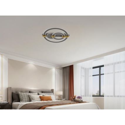 Dimbart LED-takarmatur 120W/230V 3000-6500K + fjärrkontroll