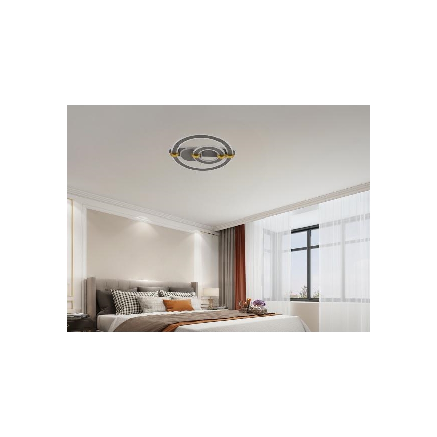 Dimbart LED-takarmatur 120W/230V 3000-6500K + fjärrkontroll