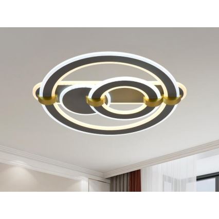 Dimbart LED-takarmatur 120W/230V 3000-6500K + fjärrkontroll
