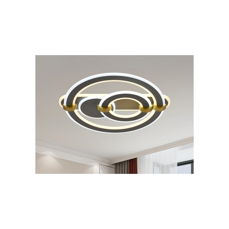 Dimbart LED-takarmatur 120W/230V 3000-6500K + fjärrkontroll