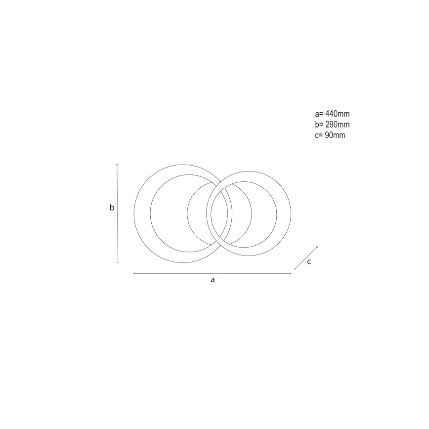 Dimbart LED-takarmatur, 35 W, 230 V, 3000–6500 K – inklusive fjärrkontroll