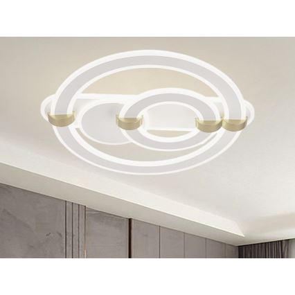Dimbart LED-takarmatur LED/120W/230V 3000-6500K + fjärrkontroll