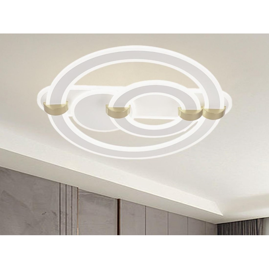 Dimbart LED-takarmatur LED/120W/230V 3000-6500K + fjärrkontroll
