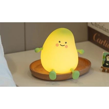 Dimbart uppladdningsbart nattljus för barn LED/1W/5V 3000K 800 mAh mango