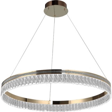 Dimbbar LED-kristallkrona på vajer THALIA LED/55W/230V 3000–6000K Ø 80 cm + fjärrkontroll