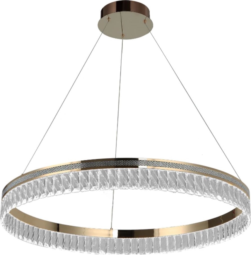 Dimbbar LED-kristallkrona på vajer THALIA LED/55W/230V 3000–6000K Ø 80 cm + fjärrkontroll