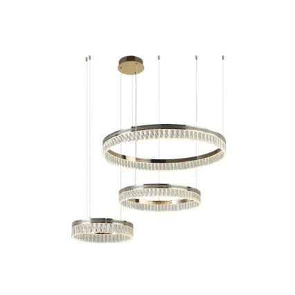 Dimbar kristallkrona på vajer THALIA LED/120W/230V 3000-6000K + fjärrkontroll
