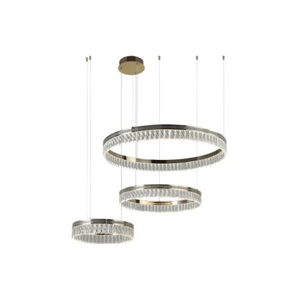 Dimbar kristallkrona på vajer THALIA LED/120W/230V 3000-6000K + fjärrkontroll