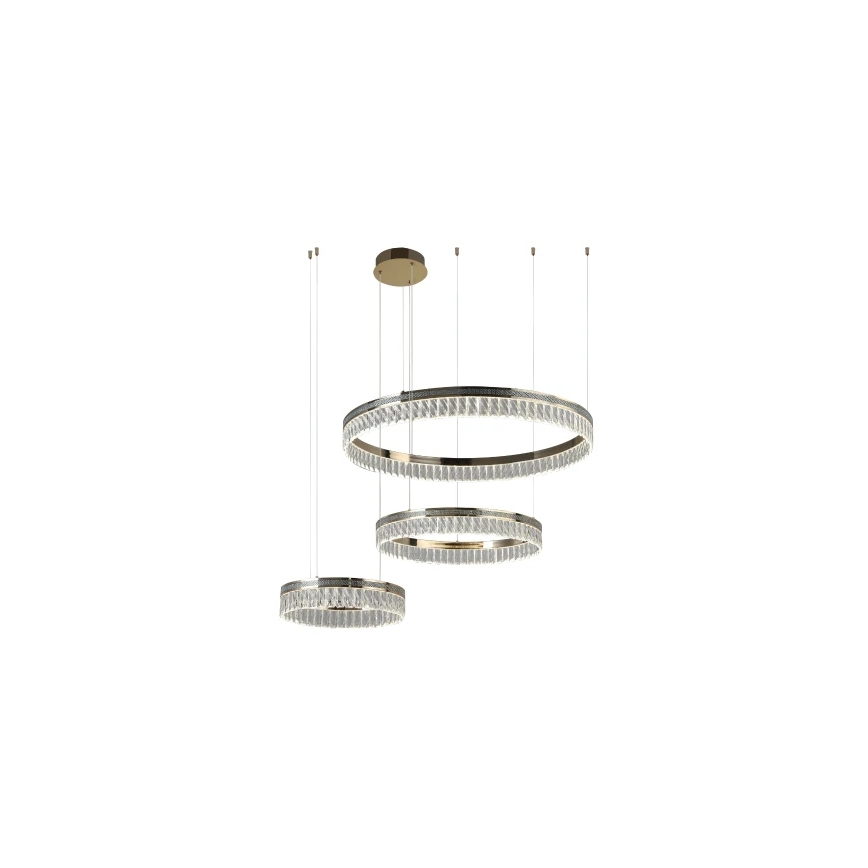 Dimbar kristallkrona på vajer THALIA LED/120W/230V 3000-6000K + fjärrkontroll