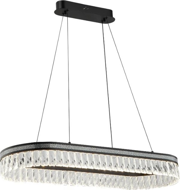 Dimmbar LED-kristallkrona på vajer THALIA LED/50W/230V 3000-6000K + fjärrkontroll