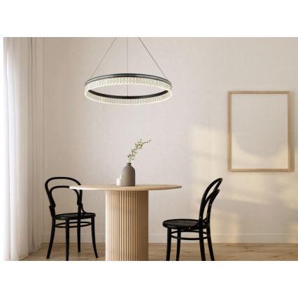 LED-dimbar kristallkrona på vajer THALIA LED/55W/230V 3000-6000K diam. 80 cm + fjärrkontroll