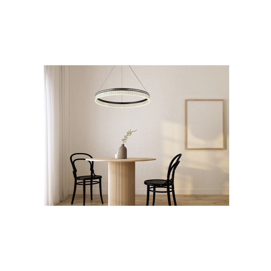 LED-dimbar kristallkrona på vajer THALIA LED/55W/230V 3000-6000K diam. 80 cm + fjärrkontroll